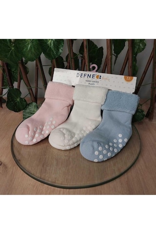 Defne Baby 5-6 Yaş 3 Çift Havlu Pamuklu Kaydırmaz Taban Kışlık Kız Çocuk Ve Bebek Soket Çorap-593 Mavi Defne Baby 5-6 Yaş 3 Çift Havlu Pamuklu Kaydırmaz Taban Kışlık Kız Çocuk Ve Bebek Soket Çorap-593 Mavi