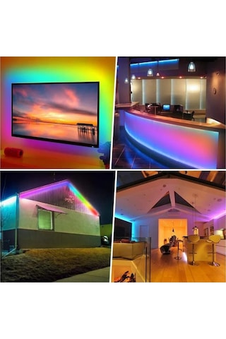 Cata Ct 4557 Rgb Şerit Led Set 5 Mt Rgb Led 3 Renk+trafo+ Kumanda