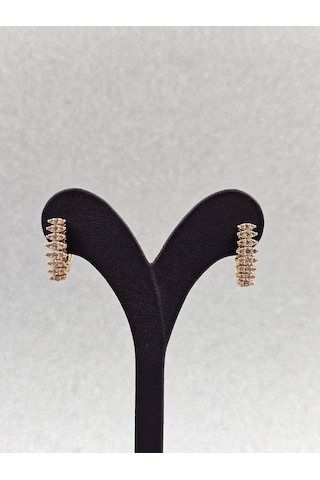 Xuping Pırlanta Model Rosegold Çelik Küpe Altın