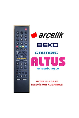 Arçelik Cec Beko Altus Uyumlu Grundig Uydulu Lcd Led Tv Kumandası