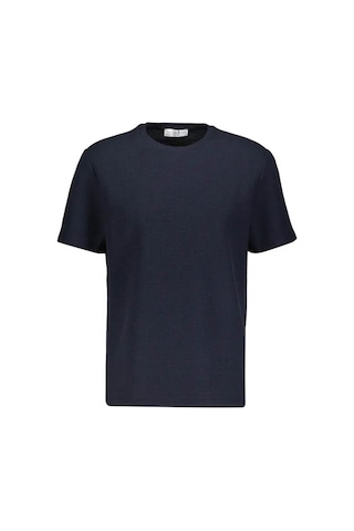 Süvari Waffle Sıfır Yaka Lacivert Erkek T-shirt Sts1014000001
