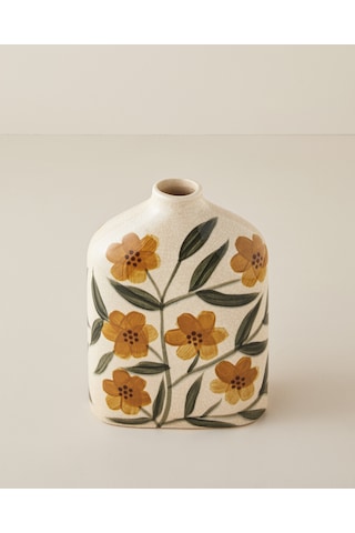 English Home Laurel Seramik Vazo 24 Cm Multicolor Multicolor