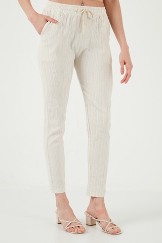 Lela Slim Fit Normal Bel Cepli Bayan Pantolon 5865297 Taş