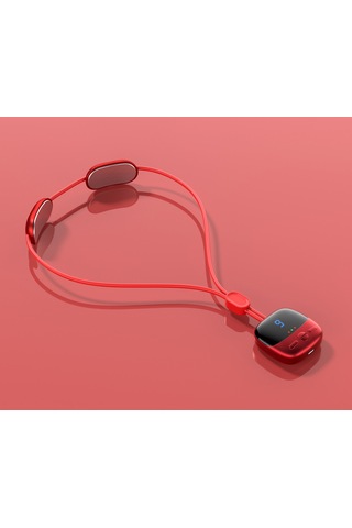 Kosona Kolle Kemerli Servikal Masajcı: Akıllı Sabit Sıcaklıklı Darbe, 4 Mod, 9 Şiddet, 3 Isı Seviyesi, Usb Şarjlı Kırmızı Kırmızı