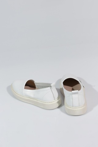 Dgn P63 Kadin İnce Taban Comfort Ayakkabi Beyaz