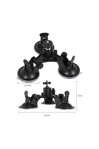 Wondernest Araba Genel Amaçlı Vakumlu Araç Braketi, Ptz + Gopro Vida İle Sabit Cam Video Çekim Tabanı Çok Renkli