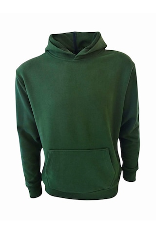 Coupon Kapüşonlu Sweatshirt - Yeşil Yeşil