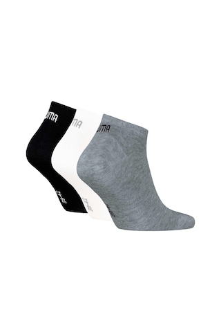 Puma Sneaker Unısex 3lü Paket Çorap 938624 17 Gri