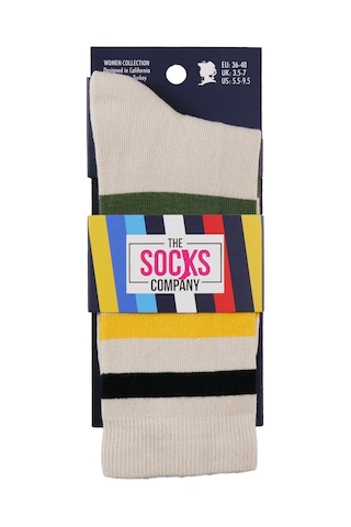 The Socks Company Desenli Kadın Soket Çorap 268k Çok Renkli