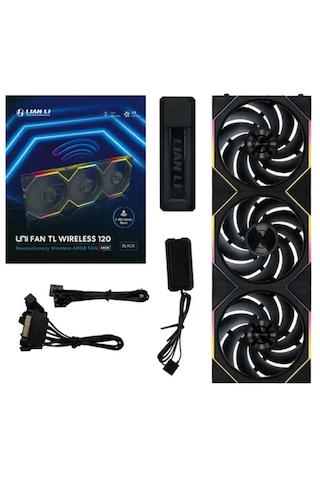 Lıan Lı Unı Fan Tl Wıreless 3x120mm Rgb Sıyah Kasa Fanı G99.12tl