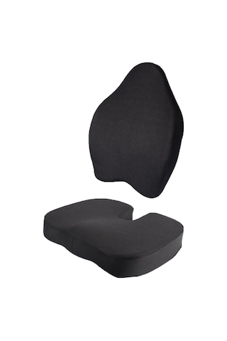 WhiteBlanco U-l Anatomik Sırt Destek Minder Takımı Class Backleg Siyah