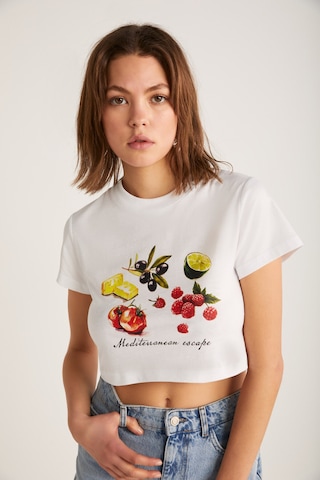 Ethıquet SERENE Kadın Beyaz T-Shirt
