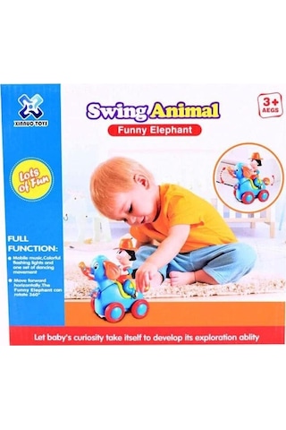 Müzikli Sesli Ve Işıklı Komik Fil 1232