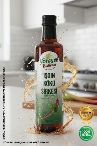 Yöresel Bahçem Işkın Kökü Sirkesi Doğal Fermantasyon 500ml