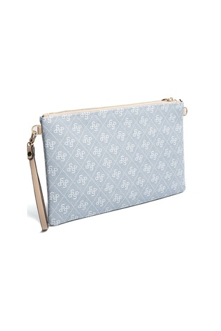 Silver Polo Sp1034 Kadın Portföy & Clutch Monogram Mavi-ten