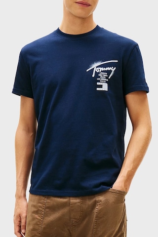Tommy Jeans Erkek T Shirt Dm0dm22553 C1g Lacivert Lacivert