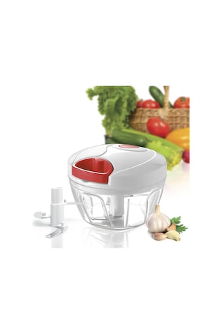 Quick Dicer Pratik İpli Doğrayıcı Beyaz - Kırmızı