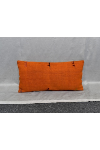 Zehra Abla Halı Yeni El Dokuma Dekoratif Lumbar Kilim Kırlent Yastık Kılıfı 6887 Çok Renkli