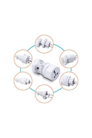 3in1 Seyahat Universal Priz Adaptörü, 150 Ülke İle Uyumlu