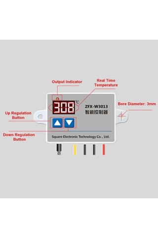 Novahub Zfx-w3013 Dijital Mikrobilgisayar Sıcaklık Kontrolü Mini Termostat Dondurucu Buzdolabı Kuluçka İçin