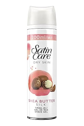 Gillette Venus Satin Care Kadın Tıraş Jeli Kuru Ciltler, 200 Ml