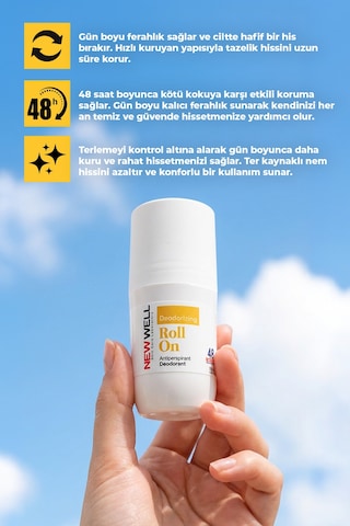 Deodorizing Roll On Terleme Önleyici Koltuk Altı Roll On Sarı 75 Ml