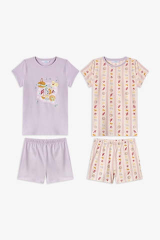 Penti Lila Kız Çocuk Picnic Pamuklu 2'li Pijama Takımı