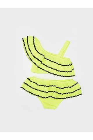 Deep Beach Sutaşı Detaylı Kız Çocuk Bikini Takım Antrasit
