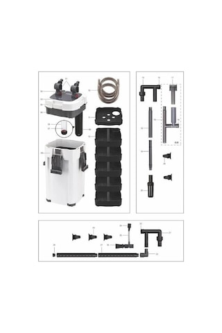 Sobo 905f Uv Lambalı Dış Filtre 9w 1200l/s