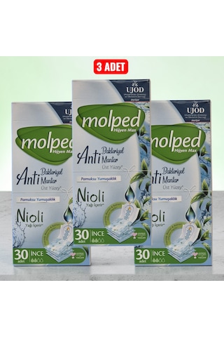 Molped Nioli Hijyen Max İnce Günlük Ped 30'lu