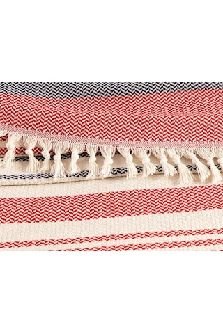 Madame Coco Denney Tek Kişilik Yatak Örtüsü 1kyotk0444tek Kişilik-ekru/kırmızı