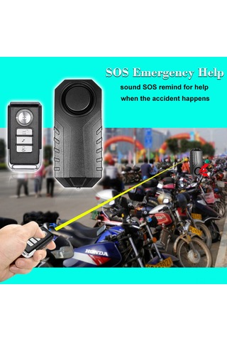 Padalink Bisiklet Ve Elektrikli Araçlar İçin Kablosuz Kumandalı Titreşimli 113db Ip55 Su Geçirmez Antenksiyon Alarmı Ks-sf22r