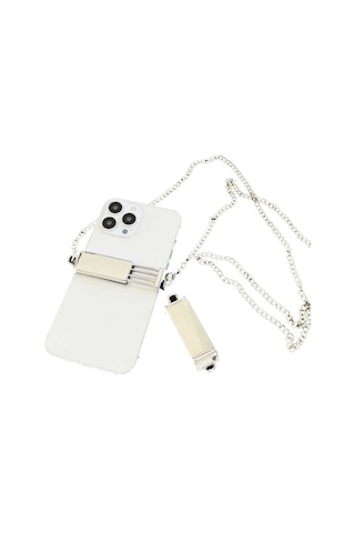 Noktaks - Cep Telefonu İp02 Cep Telefonu Boyun Askısı Metal Zincir T24348