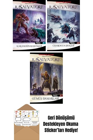 Karanlığın Kuşatması Drizzt Efsanesi 9. Kitap + Charon Un Pençesi Drizzt Efsanesi 22. Kitap + Gümüş Damarları Drizzt Efsanesi 5. Kitap