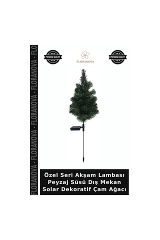 Özel Seri Akşam Lambası Peyzaj Süsü Dış Mekan Solar Dekoratif Çam Ağacı