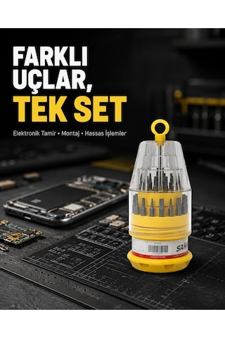 Elektronik Tamir Tornavida Seti Ateşe Dayanıklı Ve Ergonomik 79529916