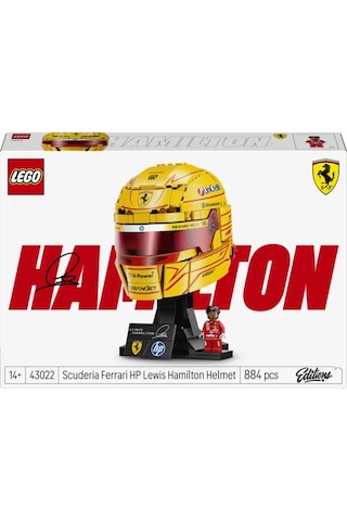 LEGO® Editions Scuderia Ferrari HP Lewis Hamilton Kaskı 43022 - 14 Yaş ve Üzeri İçin F1® Modeli Yapım Seti (884 Parça)