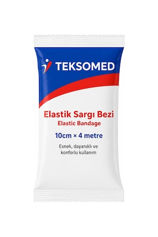 Teksomed Elastik Sargı Bezi 10 Cm X 4 Metre 100 Adet