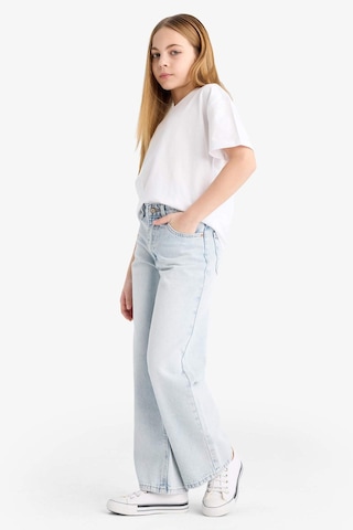 DeFacto Kız Çocuk Straight Wide Jean Pantolon F3150A825SMNM63 Mavi