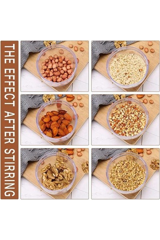 Fındık Doğrayıcı Öğütücü El Kranklı Fındık Ceviz Pekan, Mutfak Çoklu Doğrayıcı Rende Üst Malzeme Yapmak İçin Beyaz