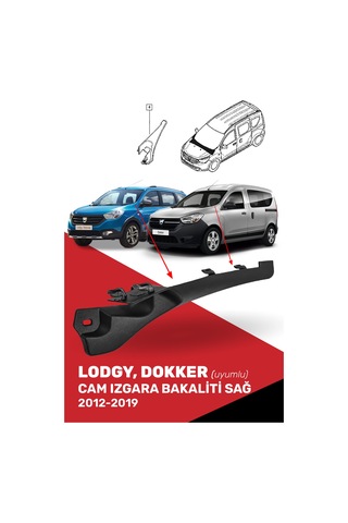 Cnd Lodgy Dokker Uyumlu Cam Izgara Bakaliti Sağ - 668229972r