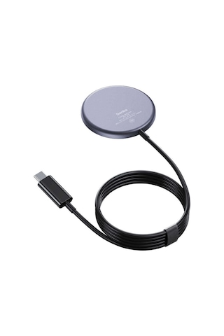 Benks W06 MagSafe Wireless Şarj Aygıtı 15W Kablosuz Şarj Aleti Mıknatıslı Şarj Cihazı ZORE-220010 Siyah