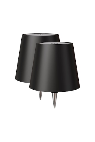 Wezone Siyah Doksanlı Led Şarap Şişesi Işığları - 3 Seviye Dokunmatik Parlaklık Ayarlı, Şarj Edilebilir, İç/ Dış Mekanlar İçin 2'li Paket Siyah