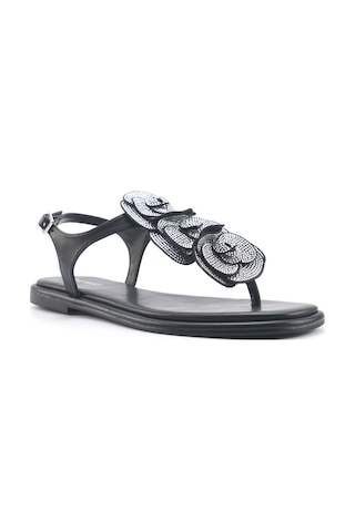 Nine West Orıel 5fx Siyah Kadın Düz Sandalet 000000000101929107 Siyah