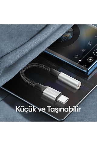 Earldom Ot77 Tak Çalıştır Type-c To Aux Dönüştürücü - Siyah M414