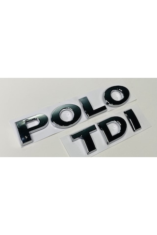 Vw Polo 2010 - 2017 Tdi Arka Bagaj Yazısı Krom Set