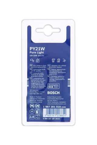 Bosch Py21w Pure Light 12v 21w Turuncu Sinyal Ampulü 2'li Bau15s