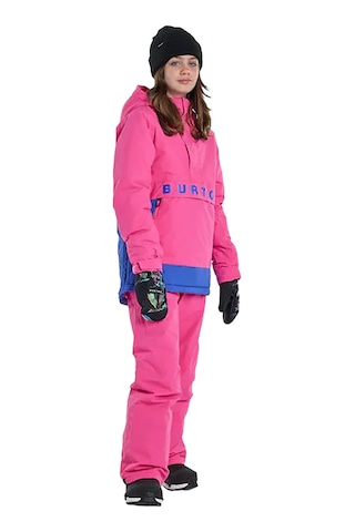 Burton Burton Kids' Frostner 2l Anorak Unisex Çocuk Pembe Snowboard Ceketi Fuchsia Fusion/amparo Blue Pembe