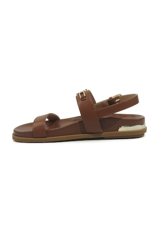 Nine West Ronı Taba Kadın Düz Sandalet 000000000102051565