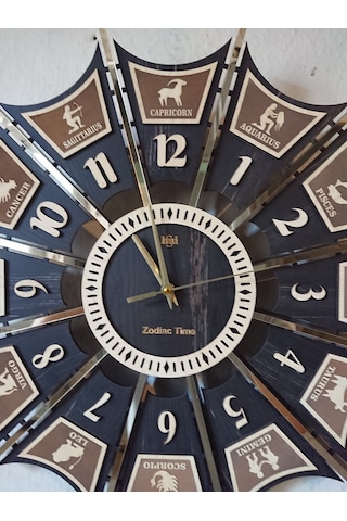 Duvar Saati 50Cm Zodıac Tıme Çok Renkli